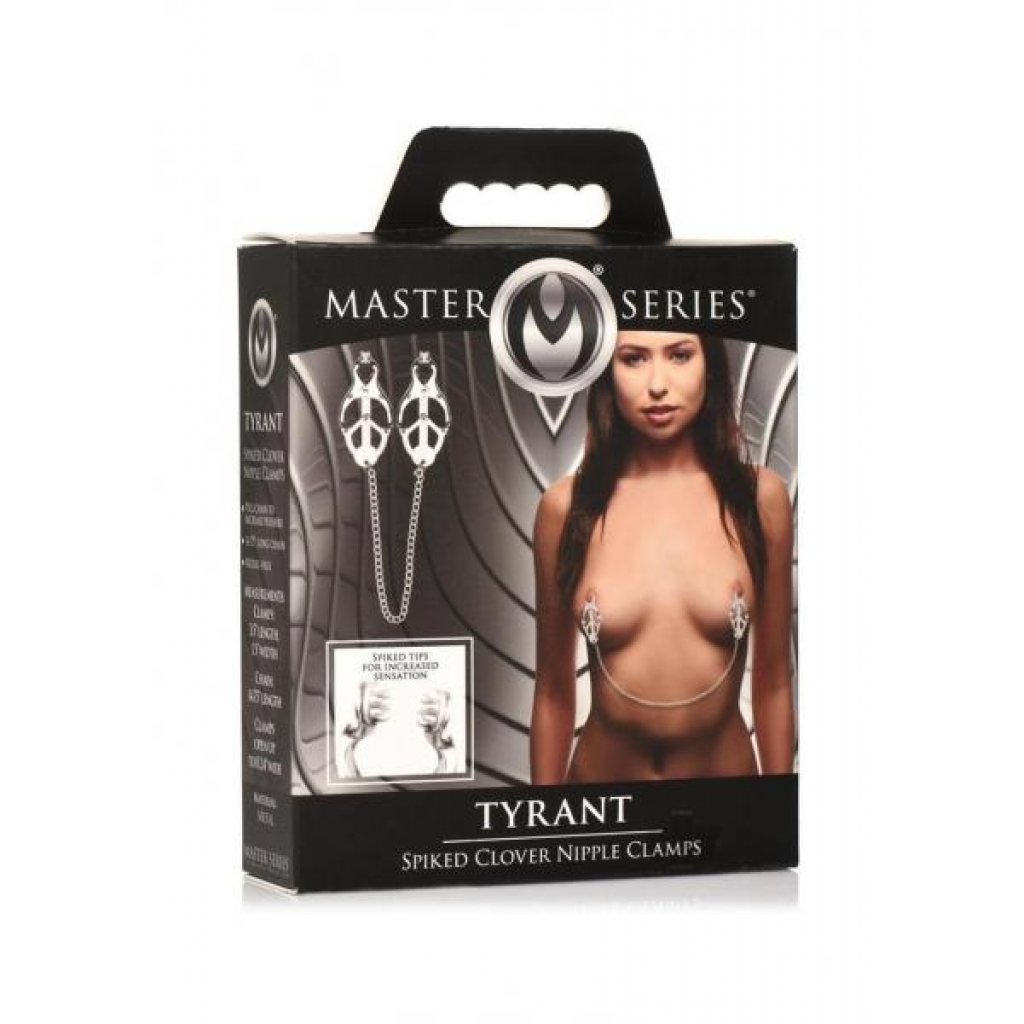 Ms Tyrant Spiked Clover Nipple Clamps - Nipple Clamps