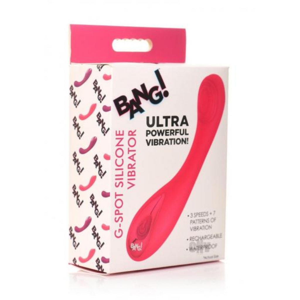 Bang G-spot Silicone Vibrator - Pink