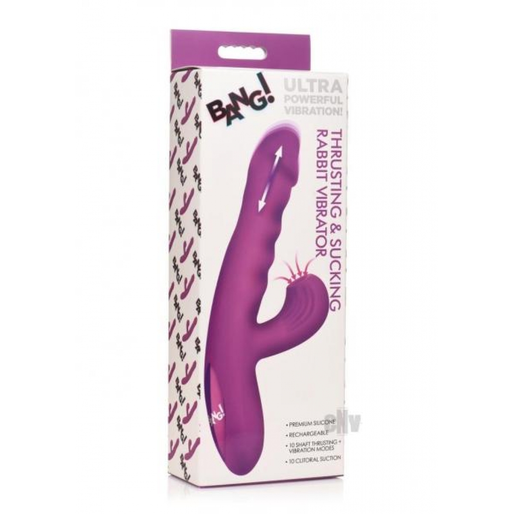 Bang Thrusting Sucking Rabbit Purple - Rabbit Vibrators