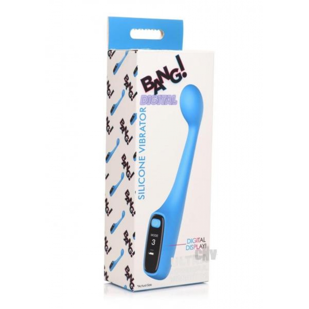 Bang Digital Silicone Vibrator Blue - G-Spot Vibrators