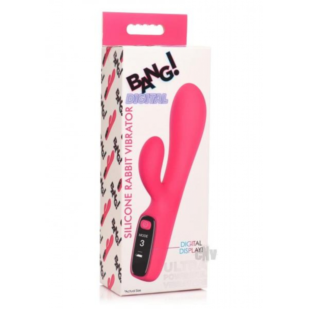 Bang Digital Silicone Rabbit Vibe - Pink