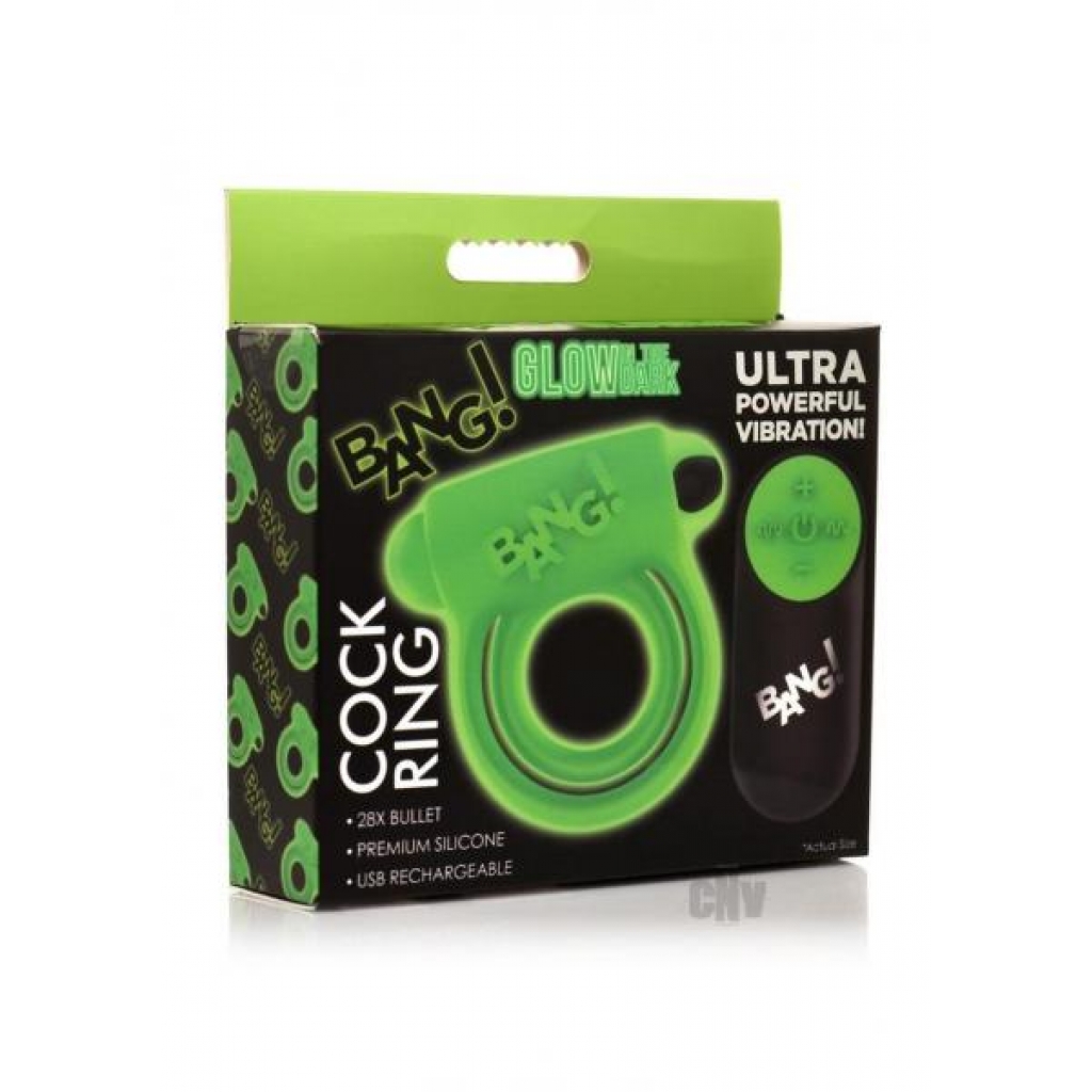 Bang 28x Gitd Cock Ring With Remote