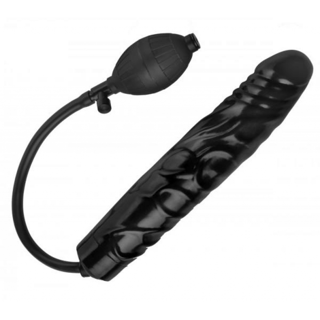 Inflatable Dildo 11 inches Black - Realistic Dildos & Dongs