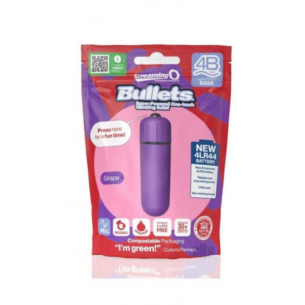 Screaming O 4b Bullet Grape - Bullet Vibrators