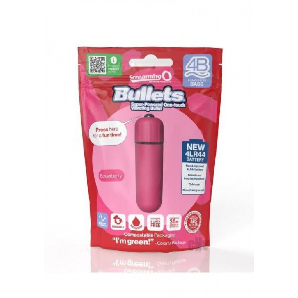 Screaming O 4b Bullet Strawberry - Bullet Vibrators