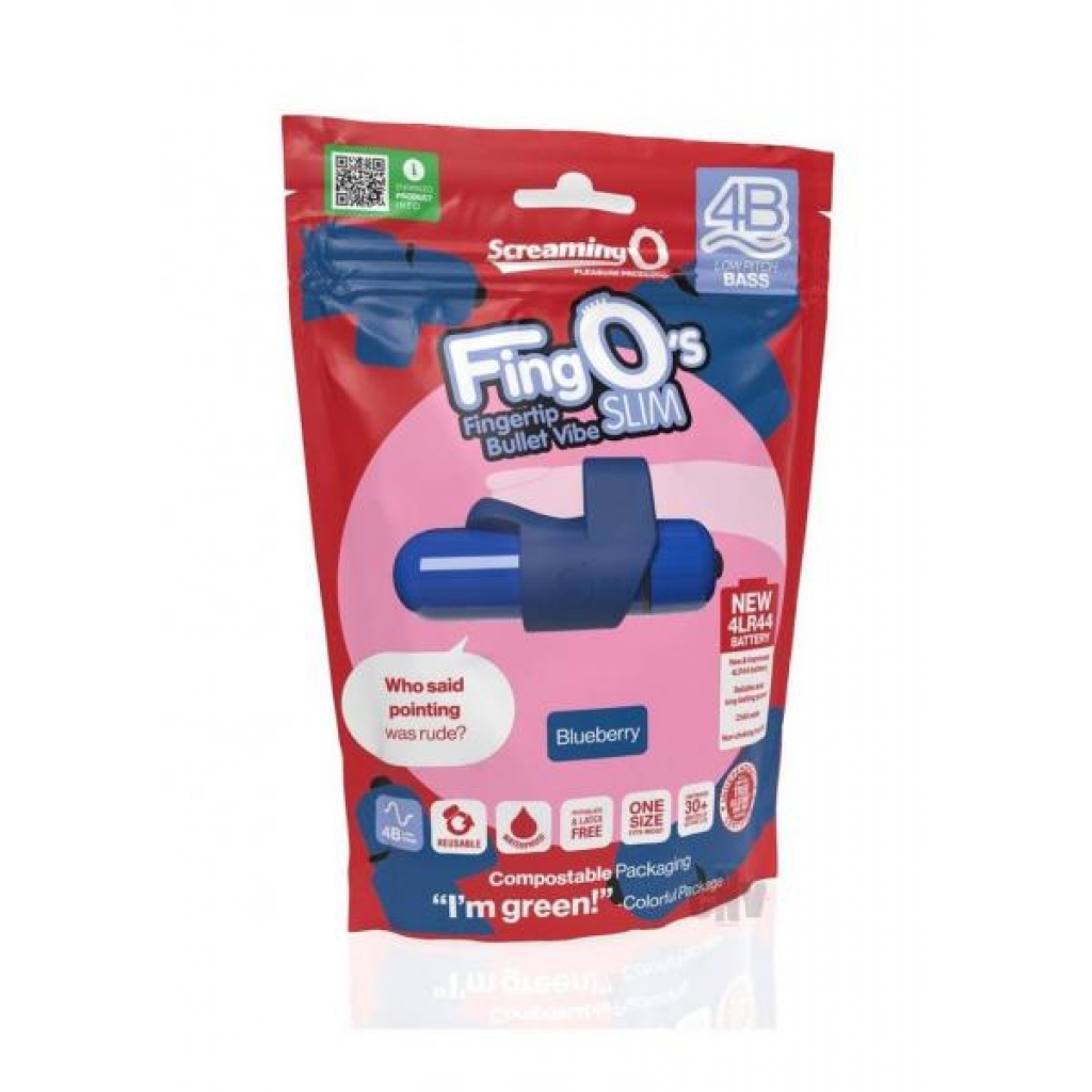 4b Fingo Slim Blueberry - Finger Vibrators