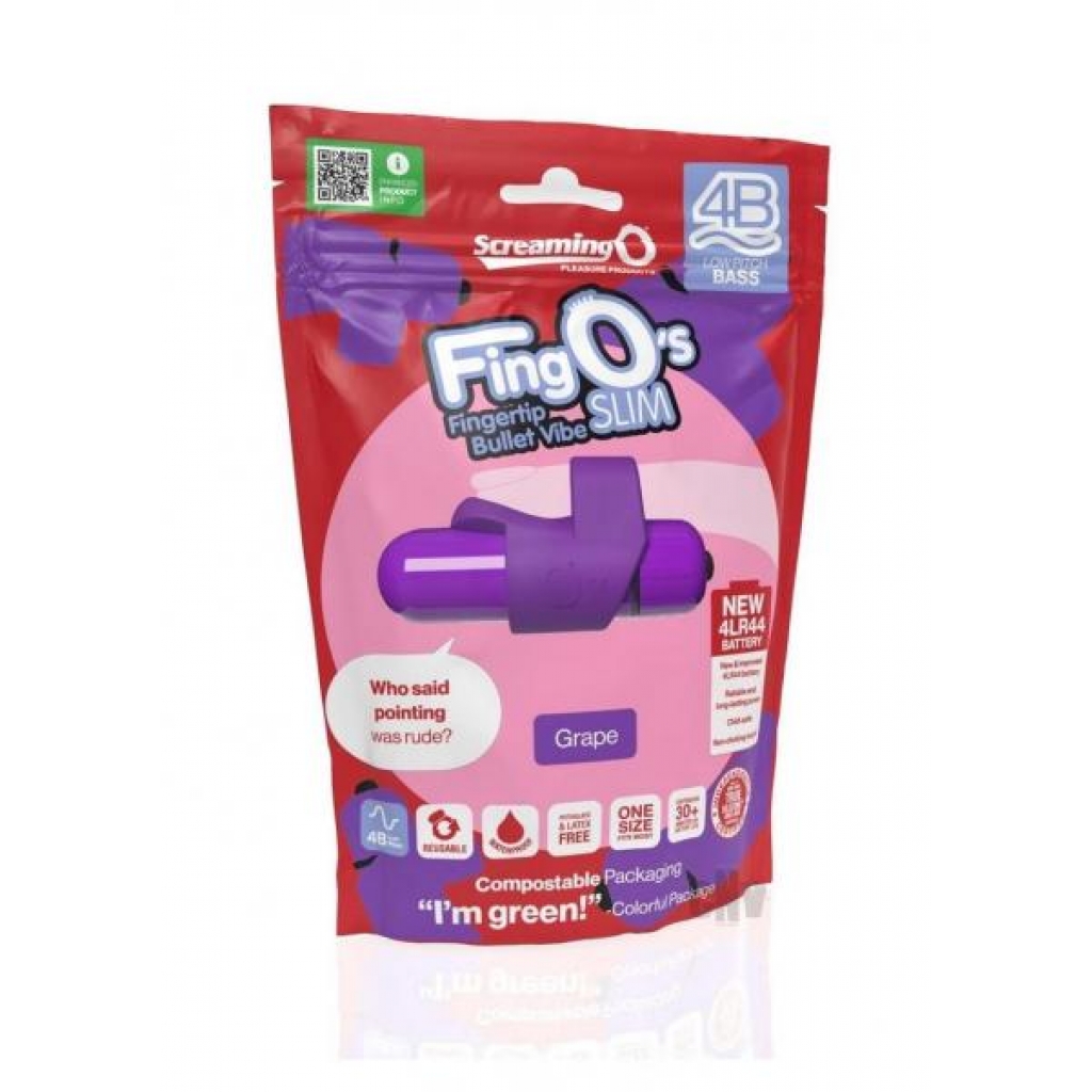 4b Fingo Slim Grape - Finger Vibrators