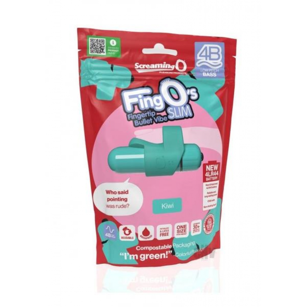 4b Fingo Slim Kiwi - Finger Vibrators