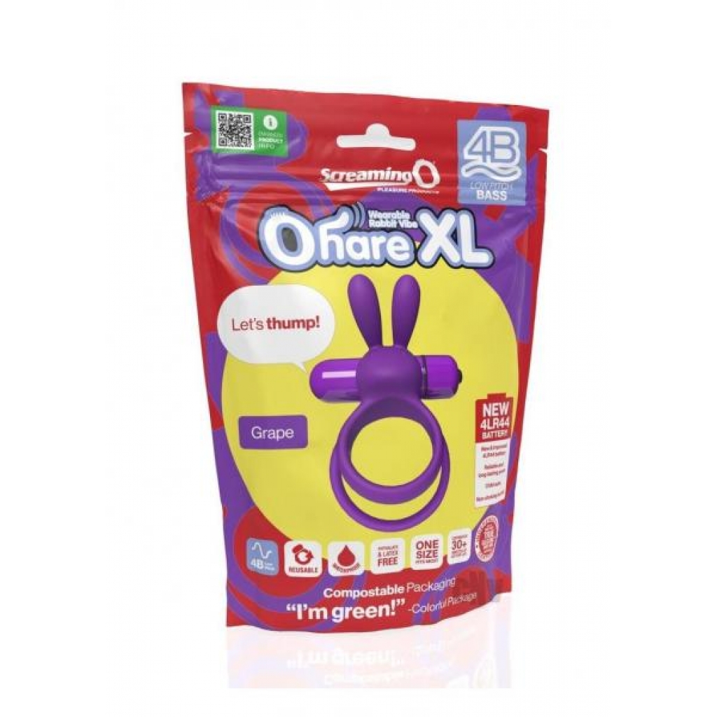 4b Ohare Xl Grape - Couples Penis Rings