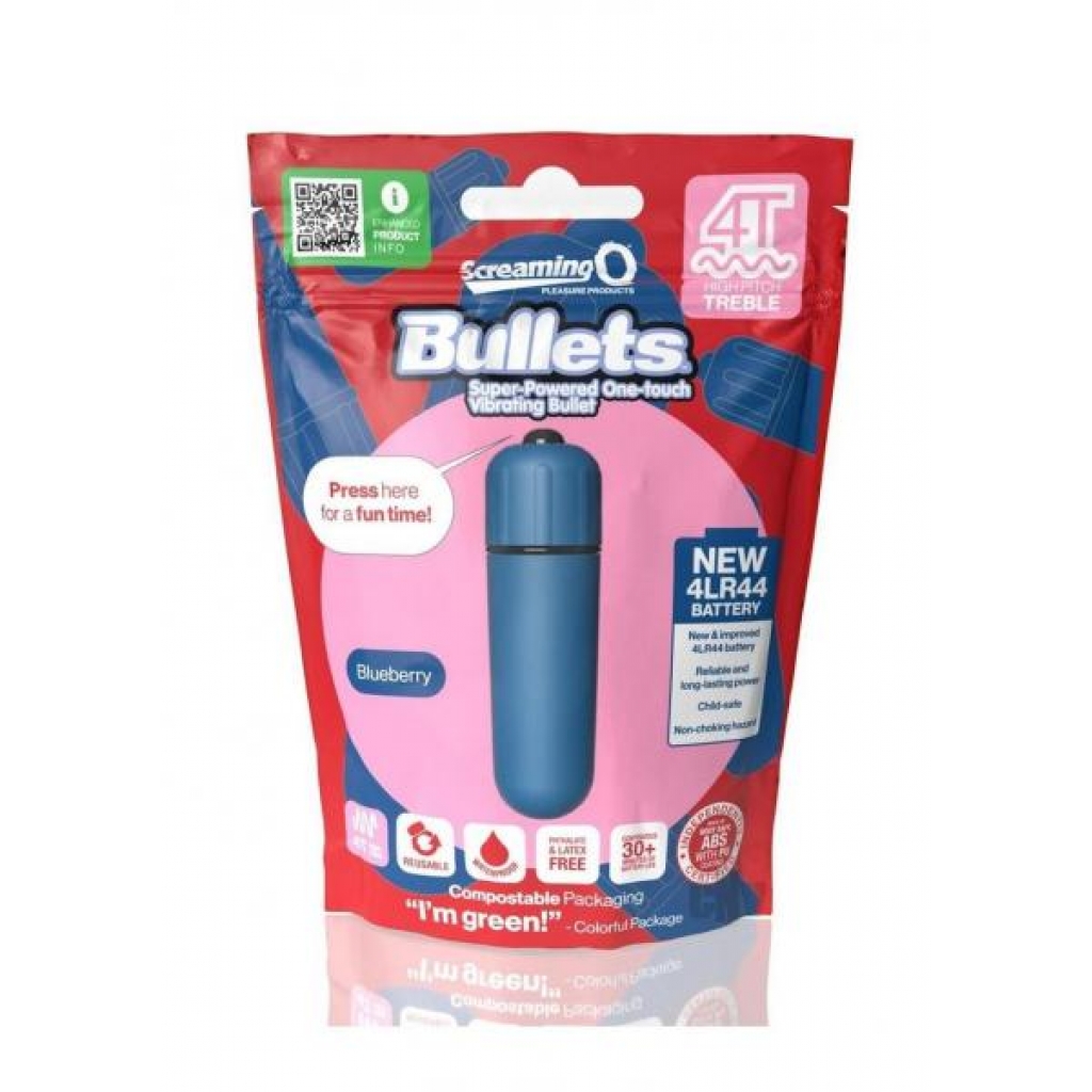 Screaming O 4t Bullet Blueberry - Bullet Vibrators