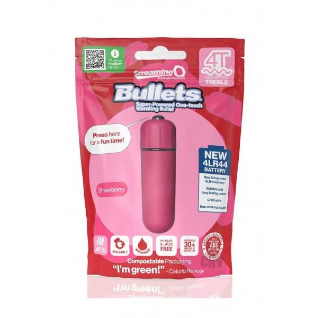 Screaming O 4t Bullet Strawberry - Bullet Vibrators