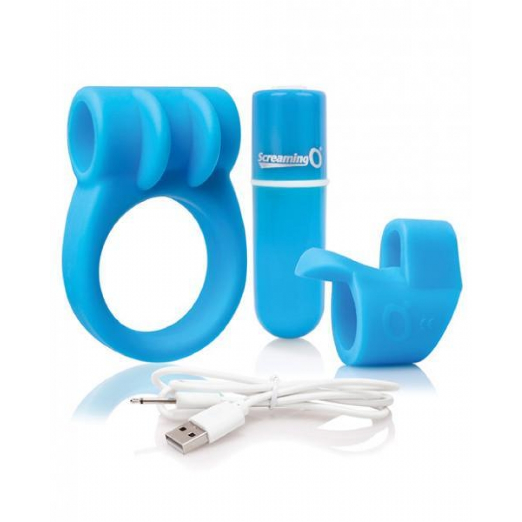 Screaming O Charged Combo Kit - C Ring & Finger Sleeve