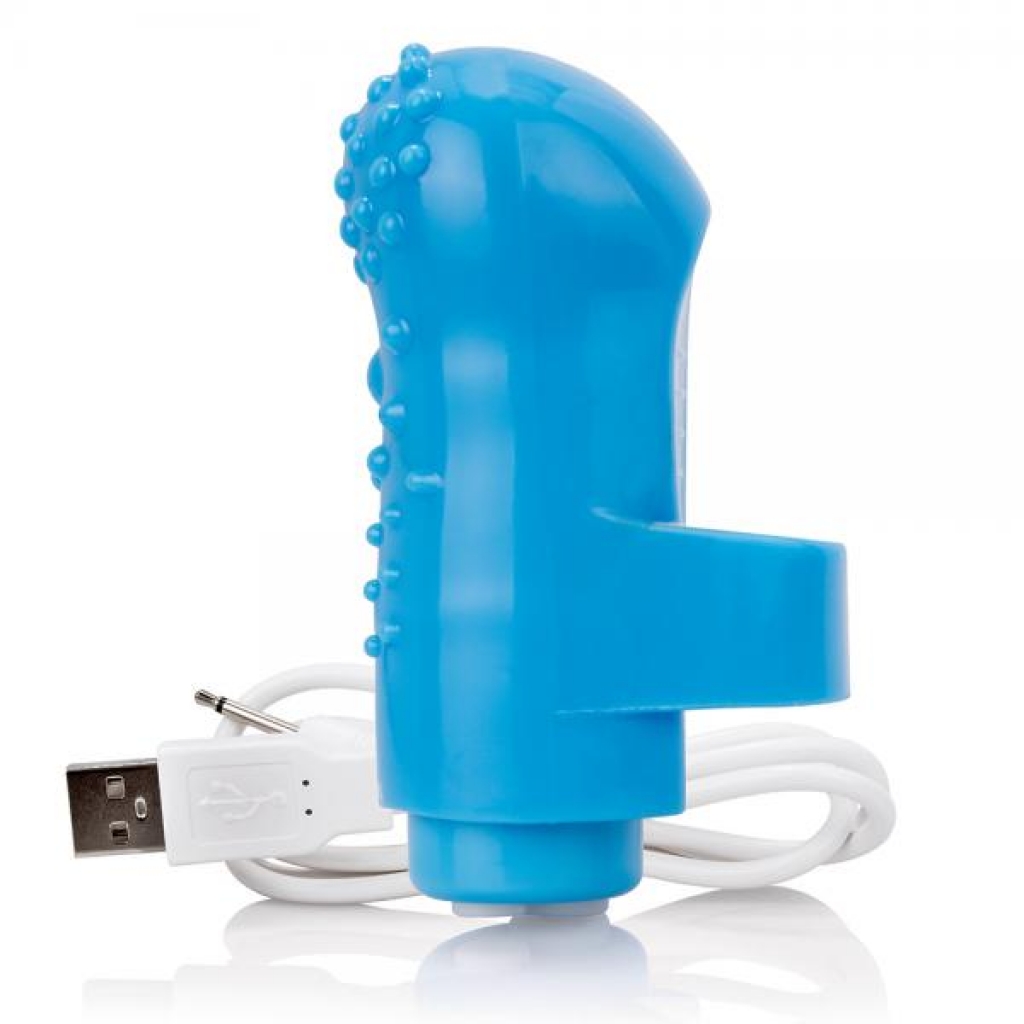 Charged Fing O Vooom Mini Vibe Blue - Finger Vibrators