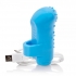 Charged Fing O Vooom Mini Vibe Blue - Finger Vibrators