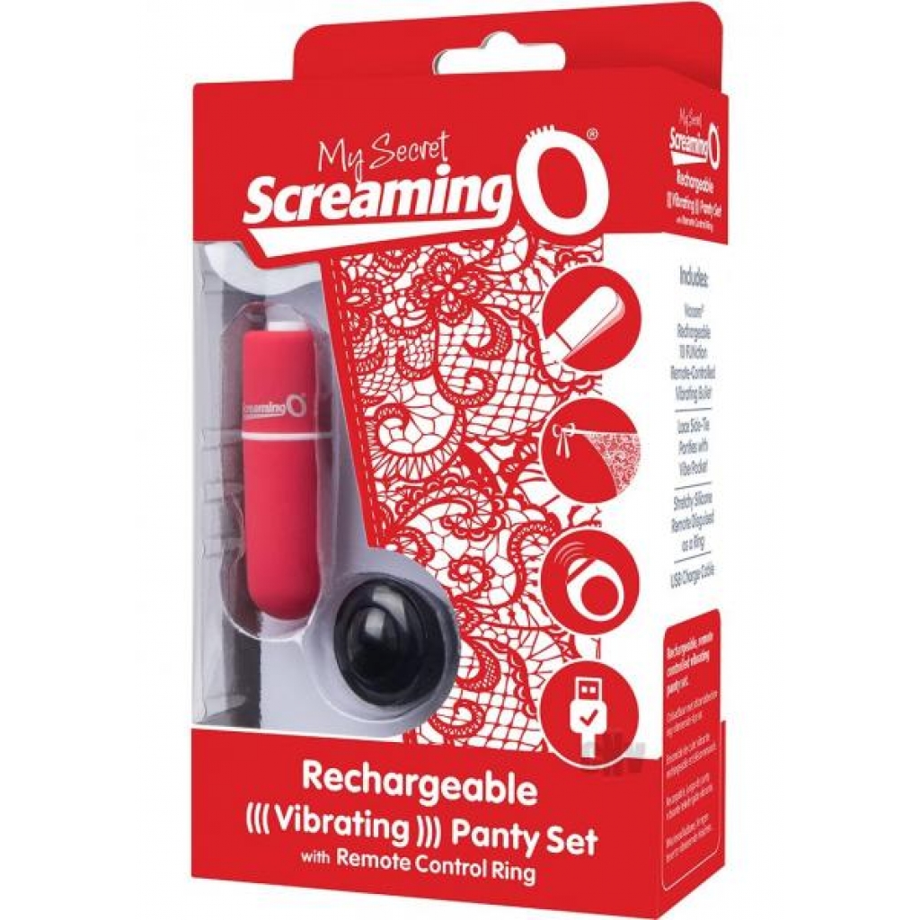 My Secret Remote Control Panty Vibe Red - Vibrating Panties