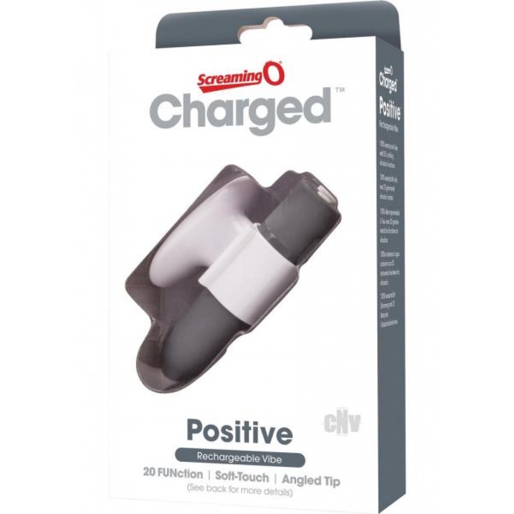 Charged Positive Vibe Grey - Finger Vibrators