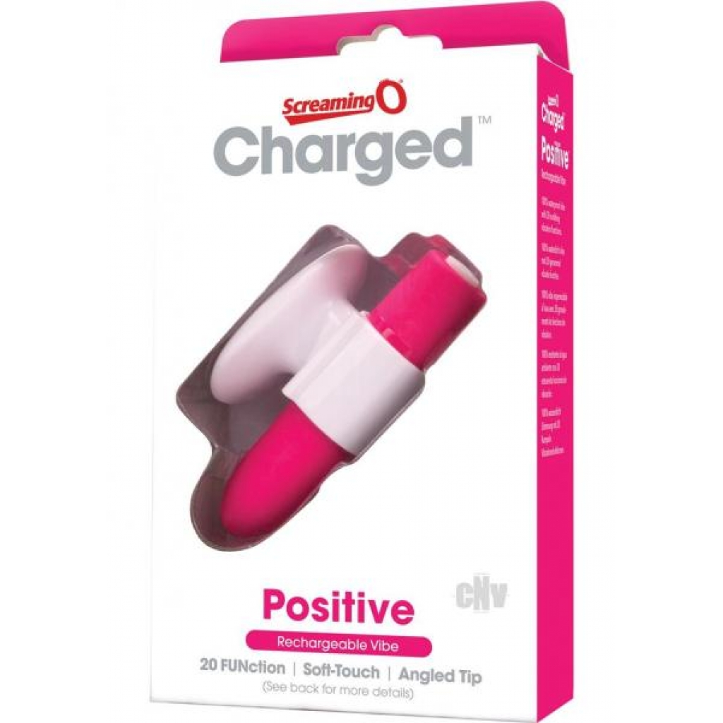 Charged Positive Vibe Strawberry - Finger Vibrators