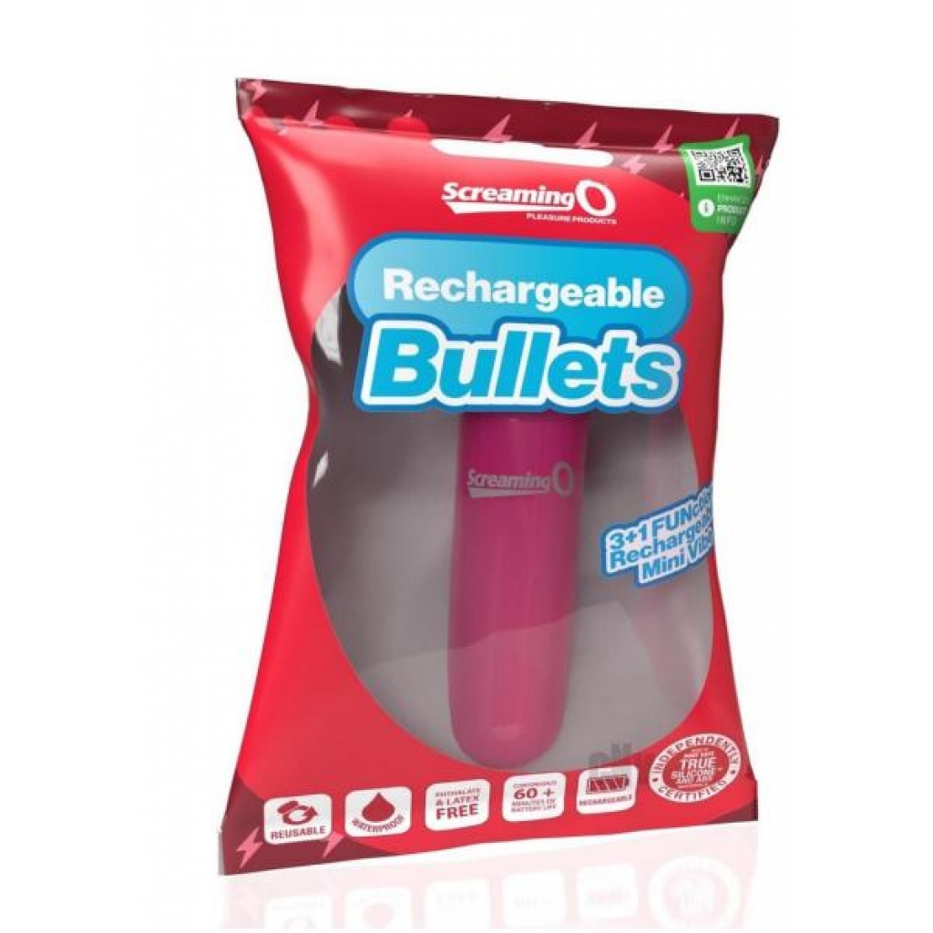 Screaming O Recharge Bullets Pink - Bullet Vibrators