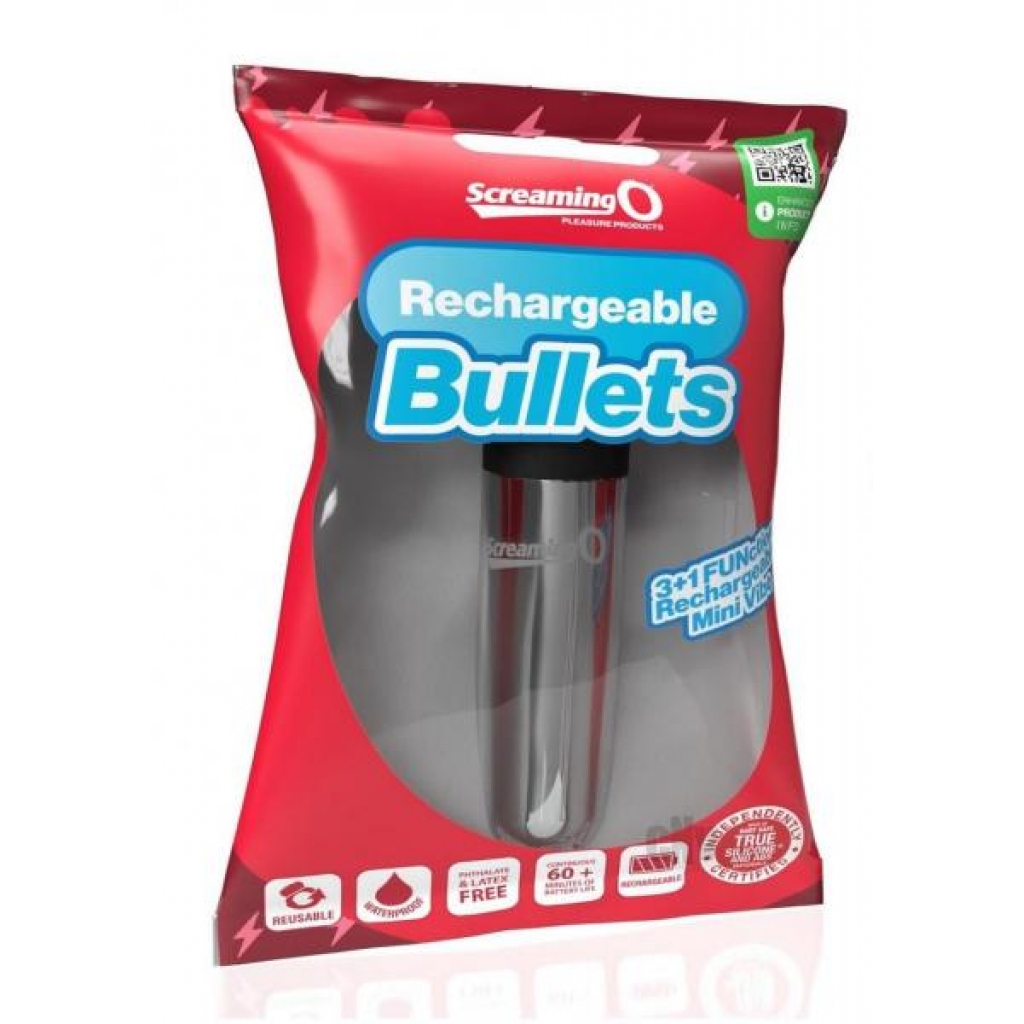 Screaming O Recharge Bullets Silver - Bullet Vibrators