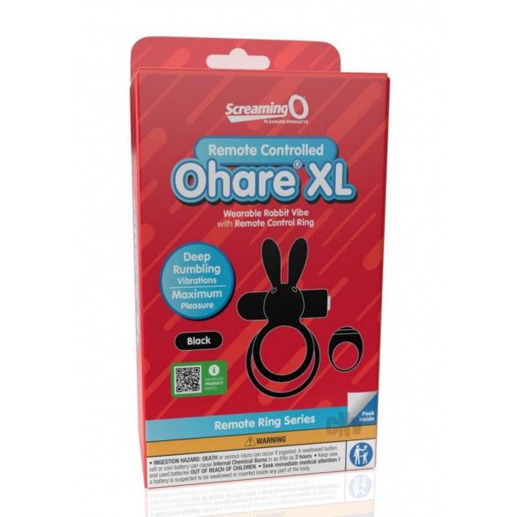 Screaming O Ohare Xl Remote Black - Couples Penis Rings