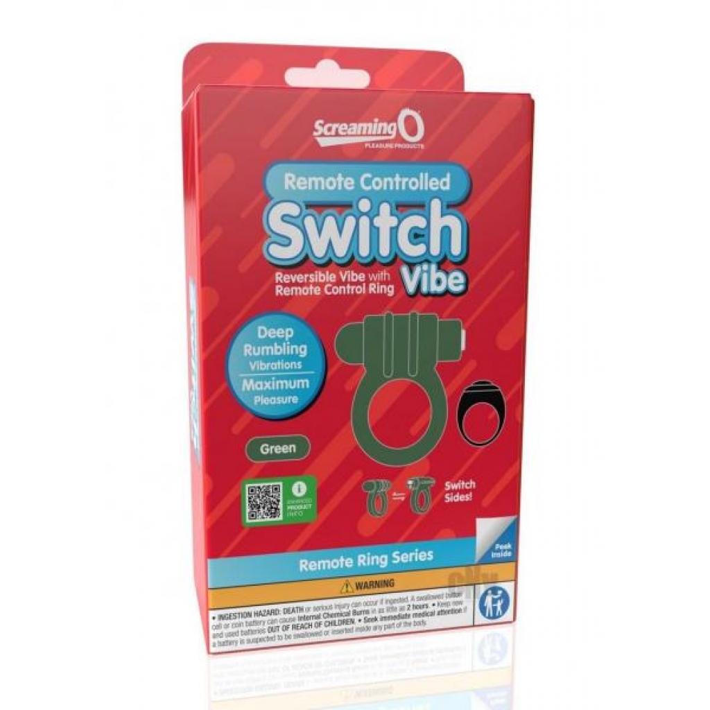 Screaming O Switch Remote Green - Couples Penis Rings