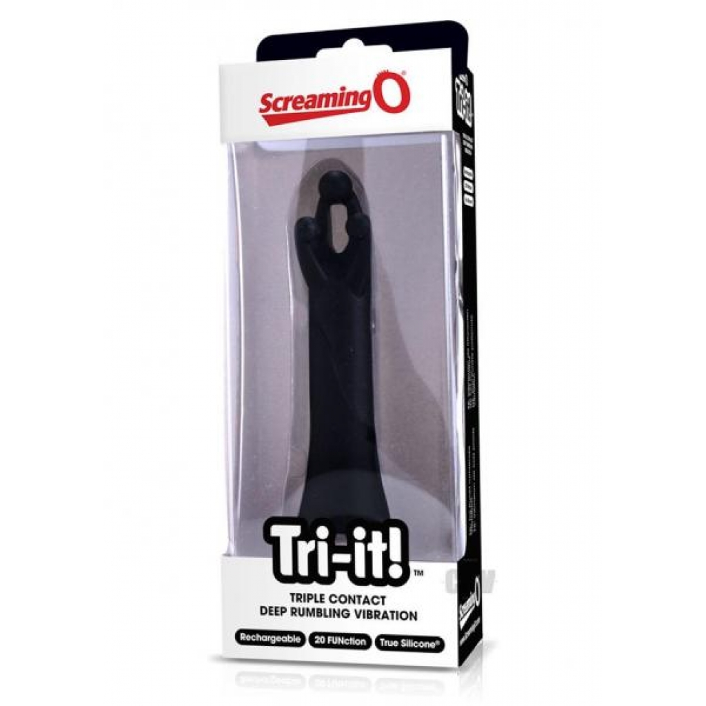 Tri It Black - G-Spot Vibrators Clit Stimulators