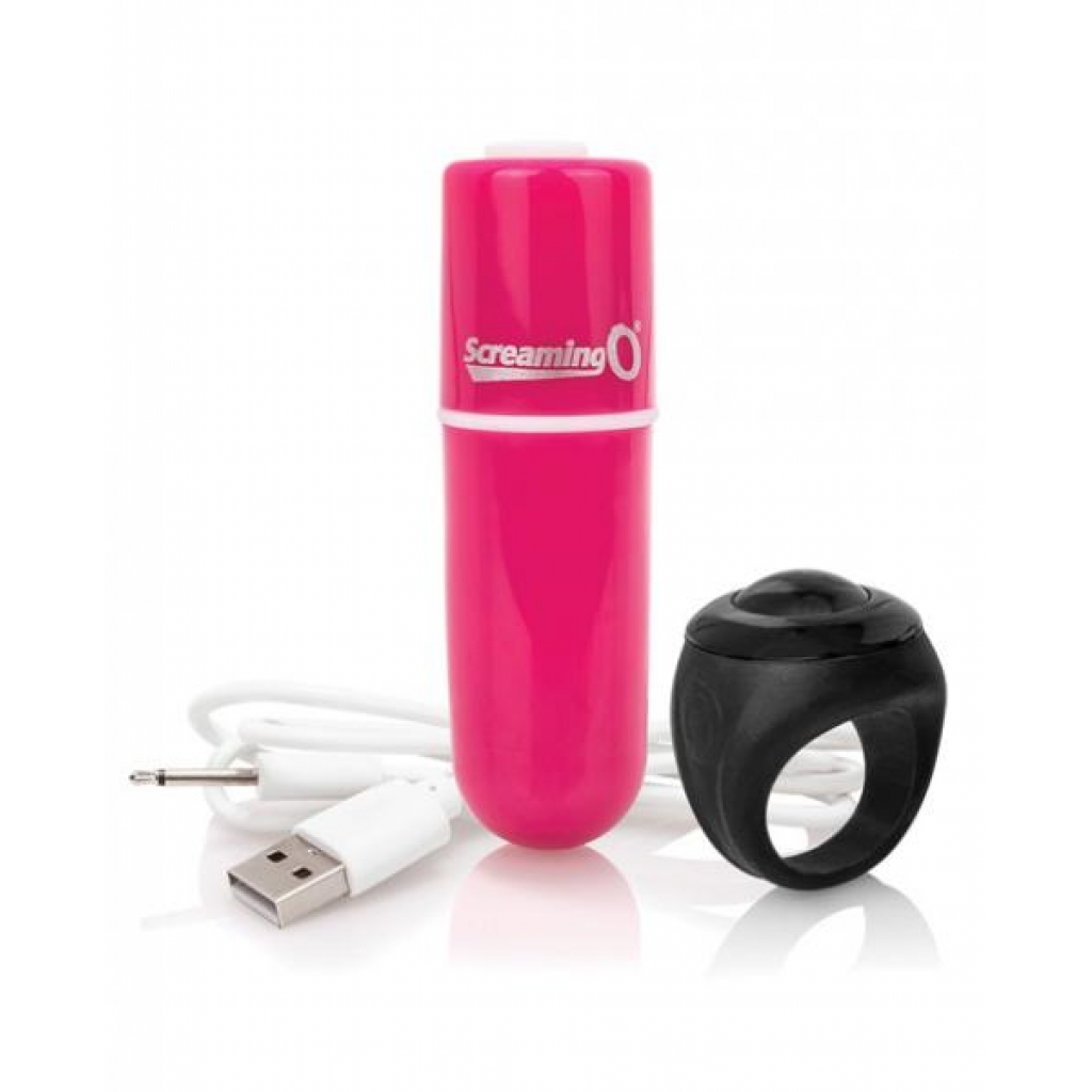 Charged Vooom Remote Control Bullet Vibrator Pink - Bullet Vibrators