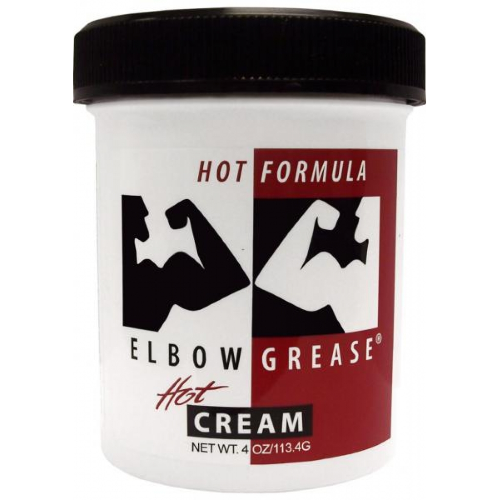 Elbow Grease Hot Formaul Hot Cream Lubricant 4 Ounce - Lubricants