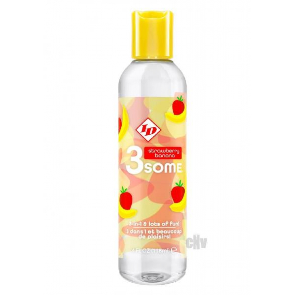 Id 3 Some 4oz Strawberry Banana - Lubricants