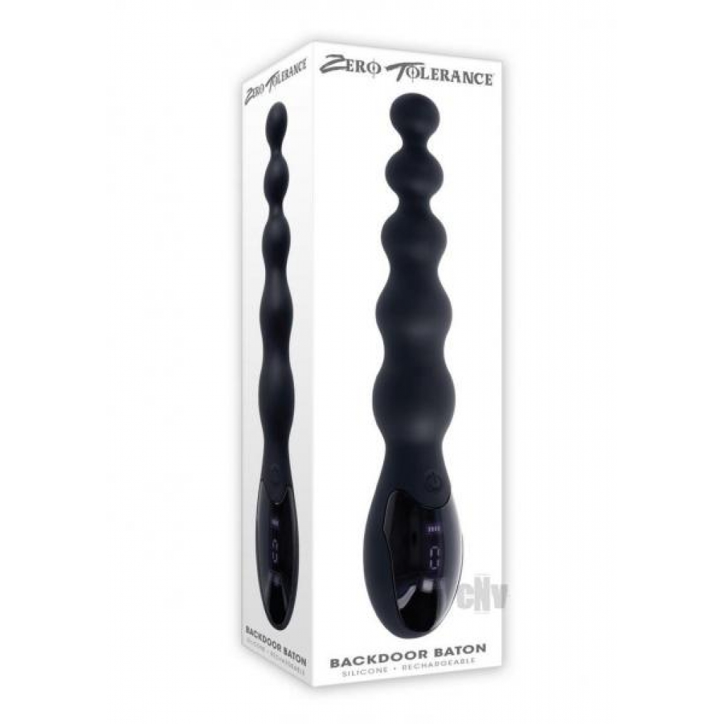 Zt Backdoor Baton Black - Anal Beads