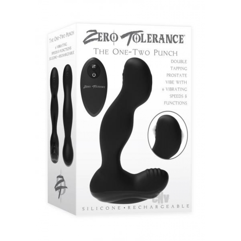 Zt One Two Punch Black - Prostate Massagers