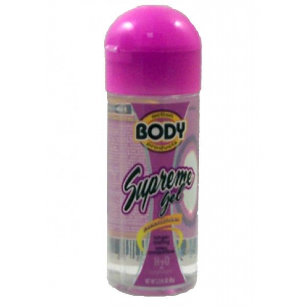 Body Action Supreme Gel Water Based Lubricant 2.3 Ounce - Lubricants