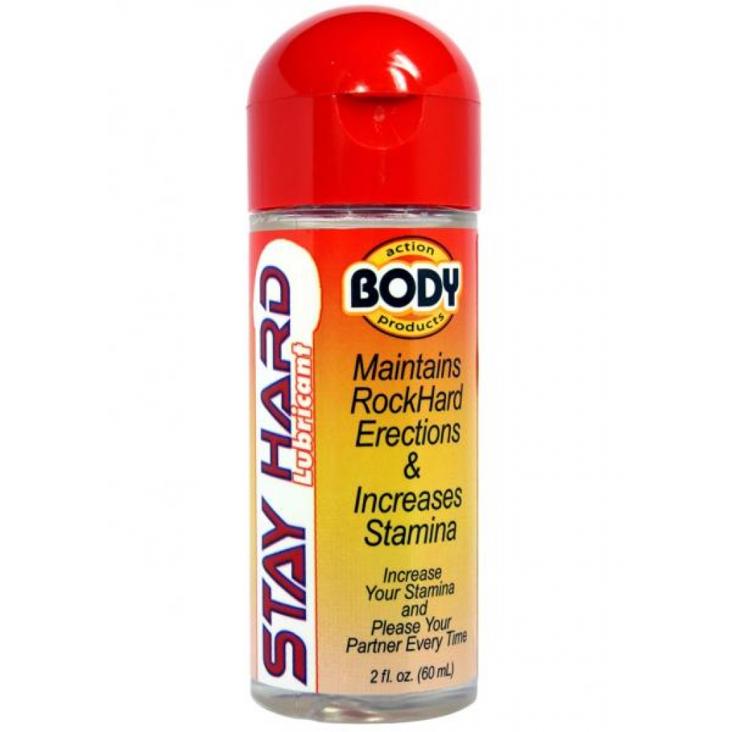 Body Action Stayhard Water Based Lubricant 2.3 Ounce - Lubricants