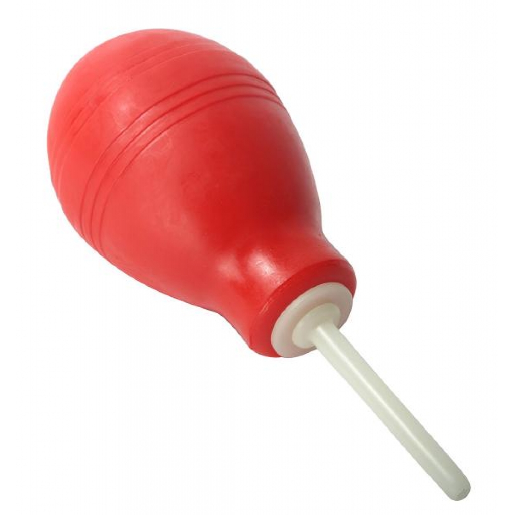 Quick & Easy Clean Stream Enema Bulb Red