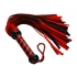 Short Suede Flogger Black Red