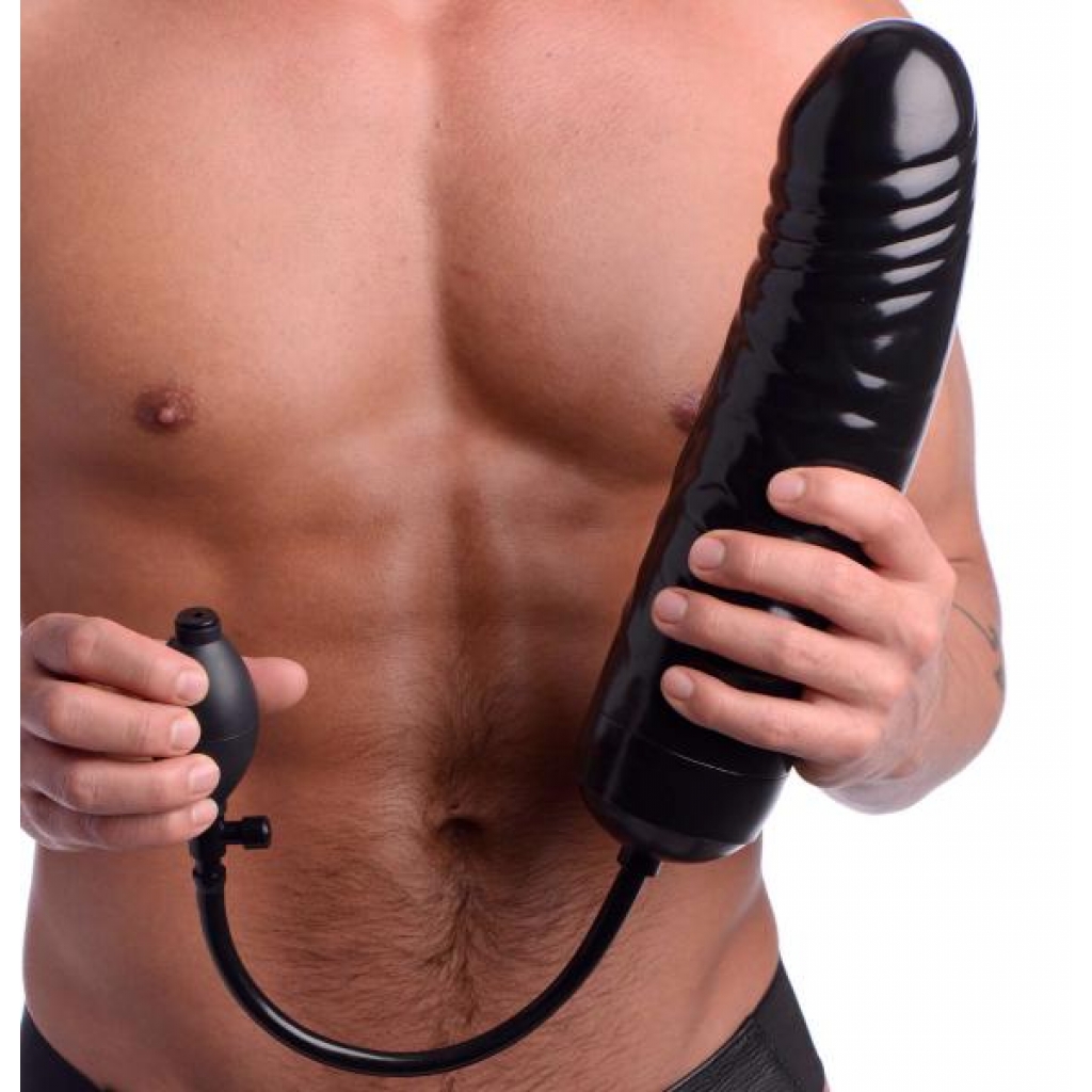 XXL Inflatable Dildo - 12.5 inches - Black