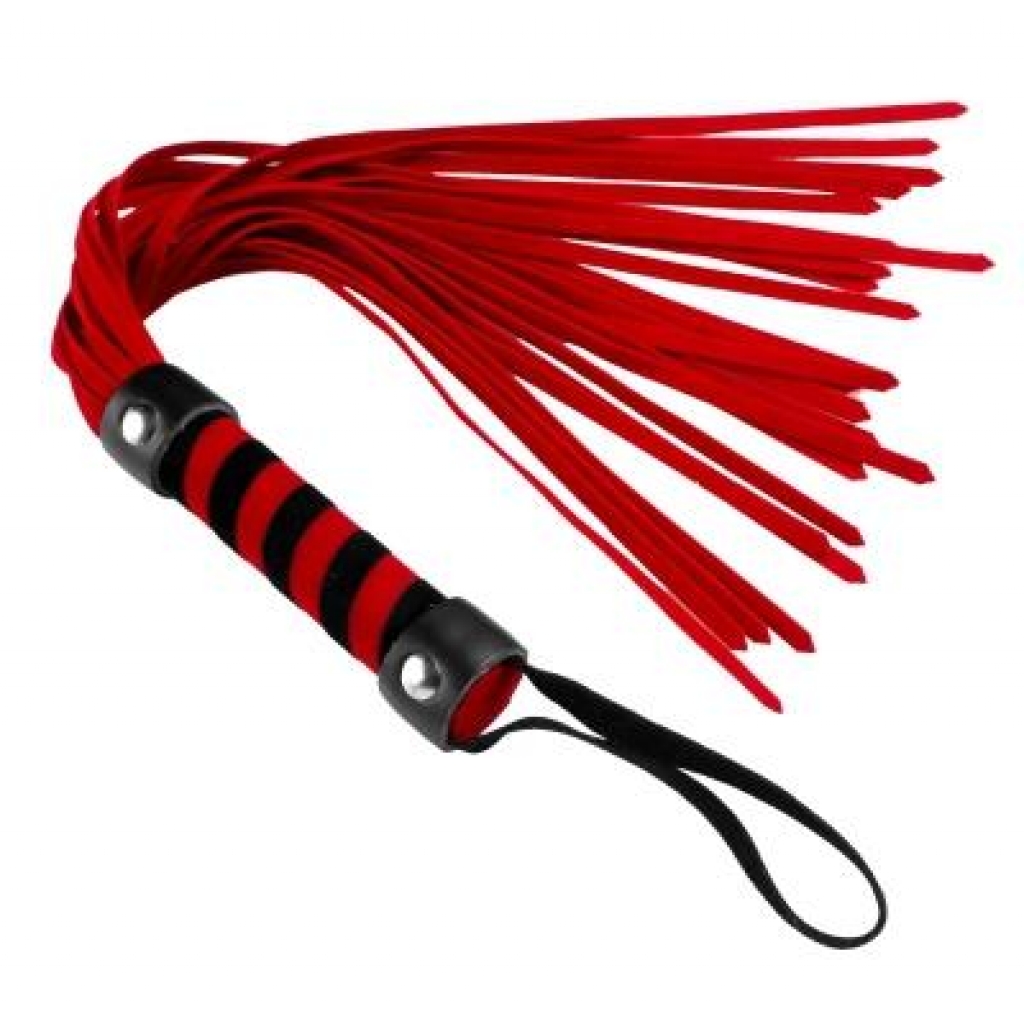 Compact Red Suede Flogger - Sensual and Effective