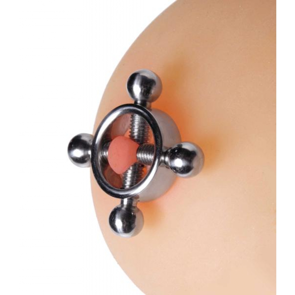 Stainless Steel Rings Of Fire Nipple Press Set