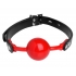 Hush Red Silicone Ball Gag - Matte Finish - O/S