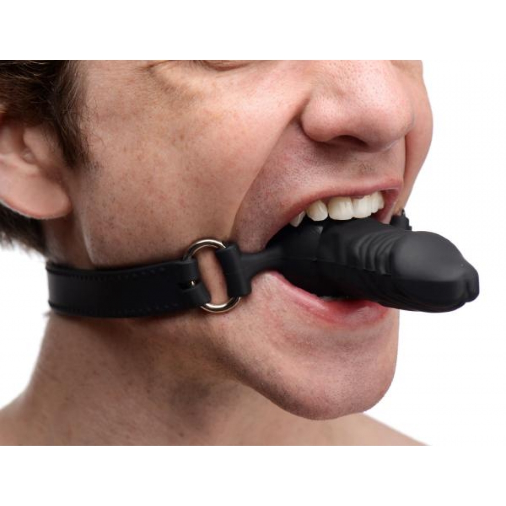 Suppressor Silicone Mini Face Banger Gag - Black