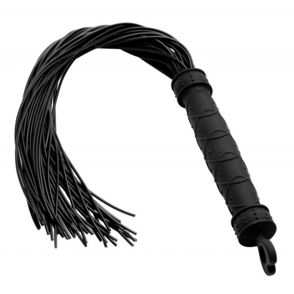 Punish Me Silicone Flogger - Black