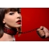 Crimson Tied Collar With Leash Red Black