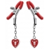 Captive Heart Padlock Nipple Clamps