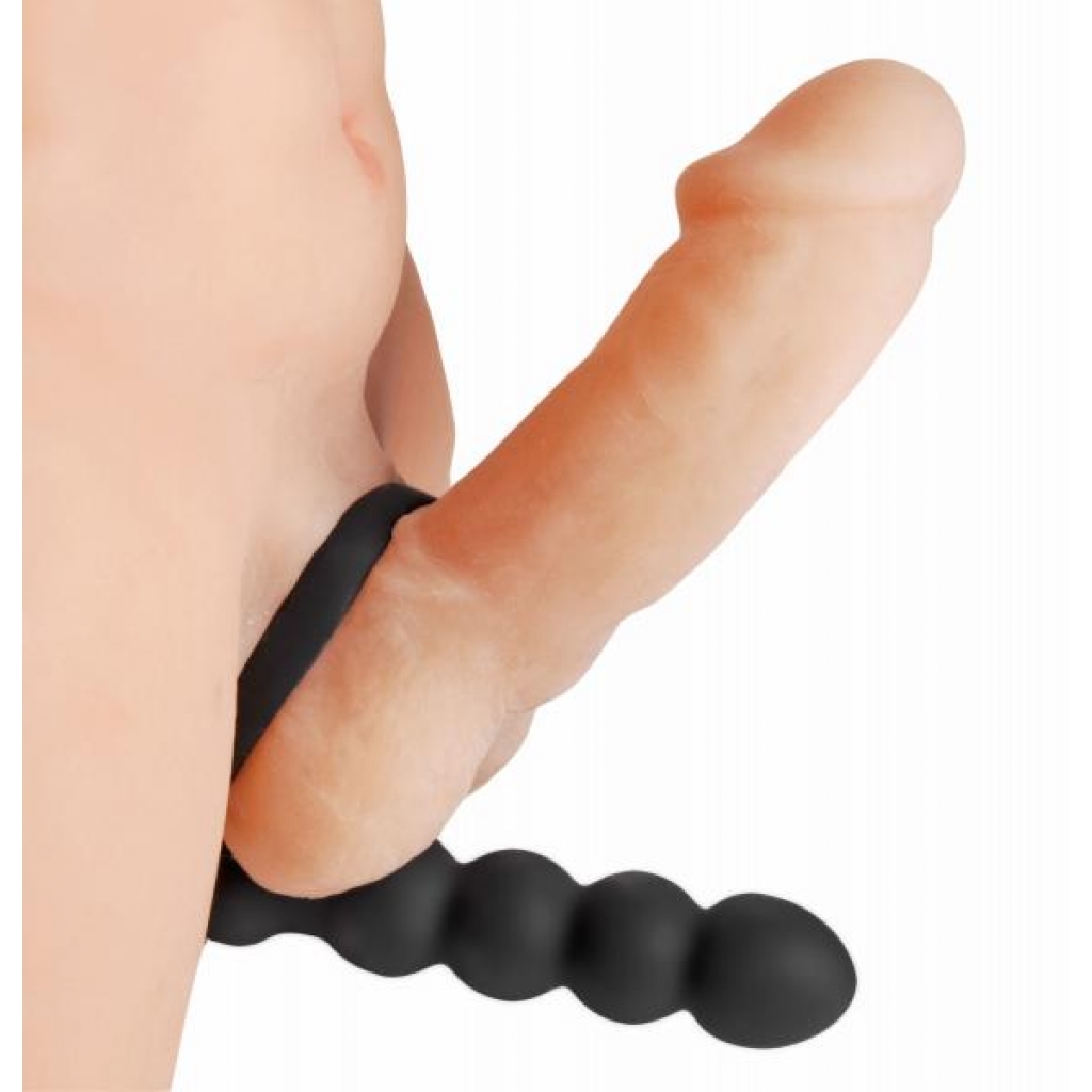 Double Fun Cock Ring with Double Penetration Vibe