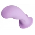 Royal Heart On Silicone Harness Dildo Purple