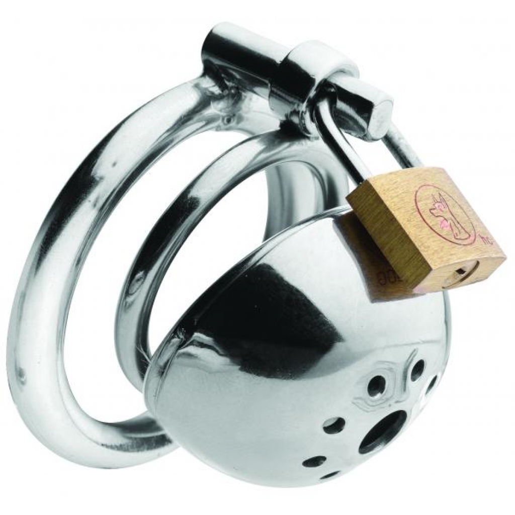 Solitary Extreme Confinement Cage - Steel Silver Chastity Device