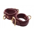 Strict Leather Burgundy Locking Wrist Cuffs