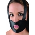 Master Series Face Harness with Dildo - Black