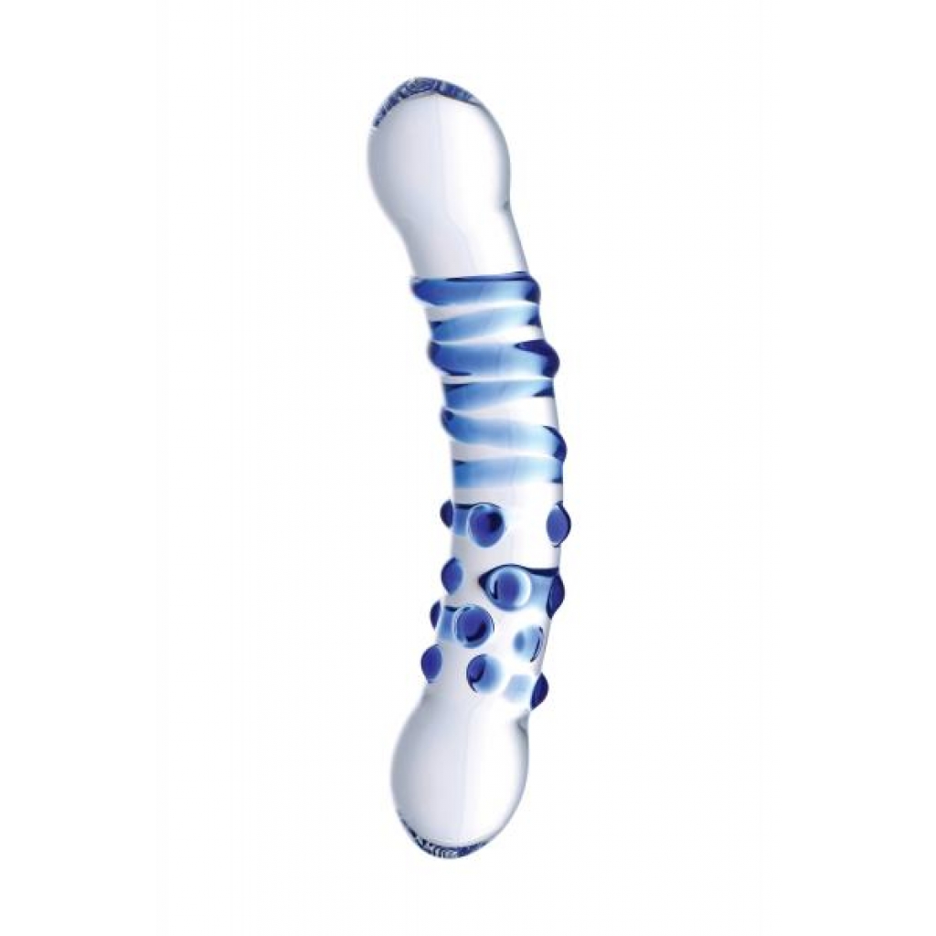 Blu Dual Ended Glass Dildo