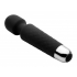 Deep Velvet 18X Silicone Massage Wand - Black